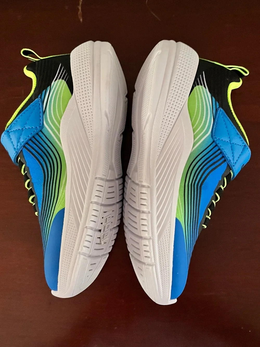 Skechers® Microspec Advance Boys' Sneakers Lime Green/Blue Size 12 New